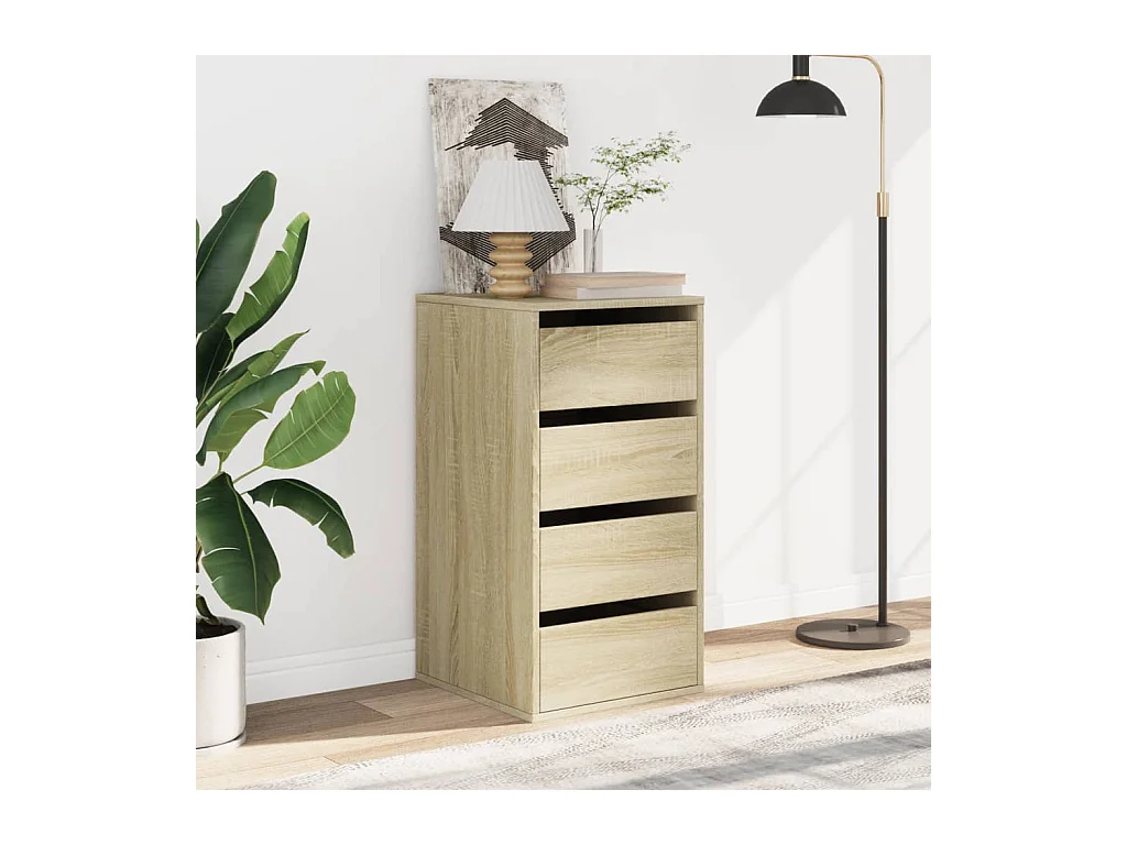 Sonoma eiken hoekladekast 40x41x76 cm bewerkt hout