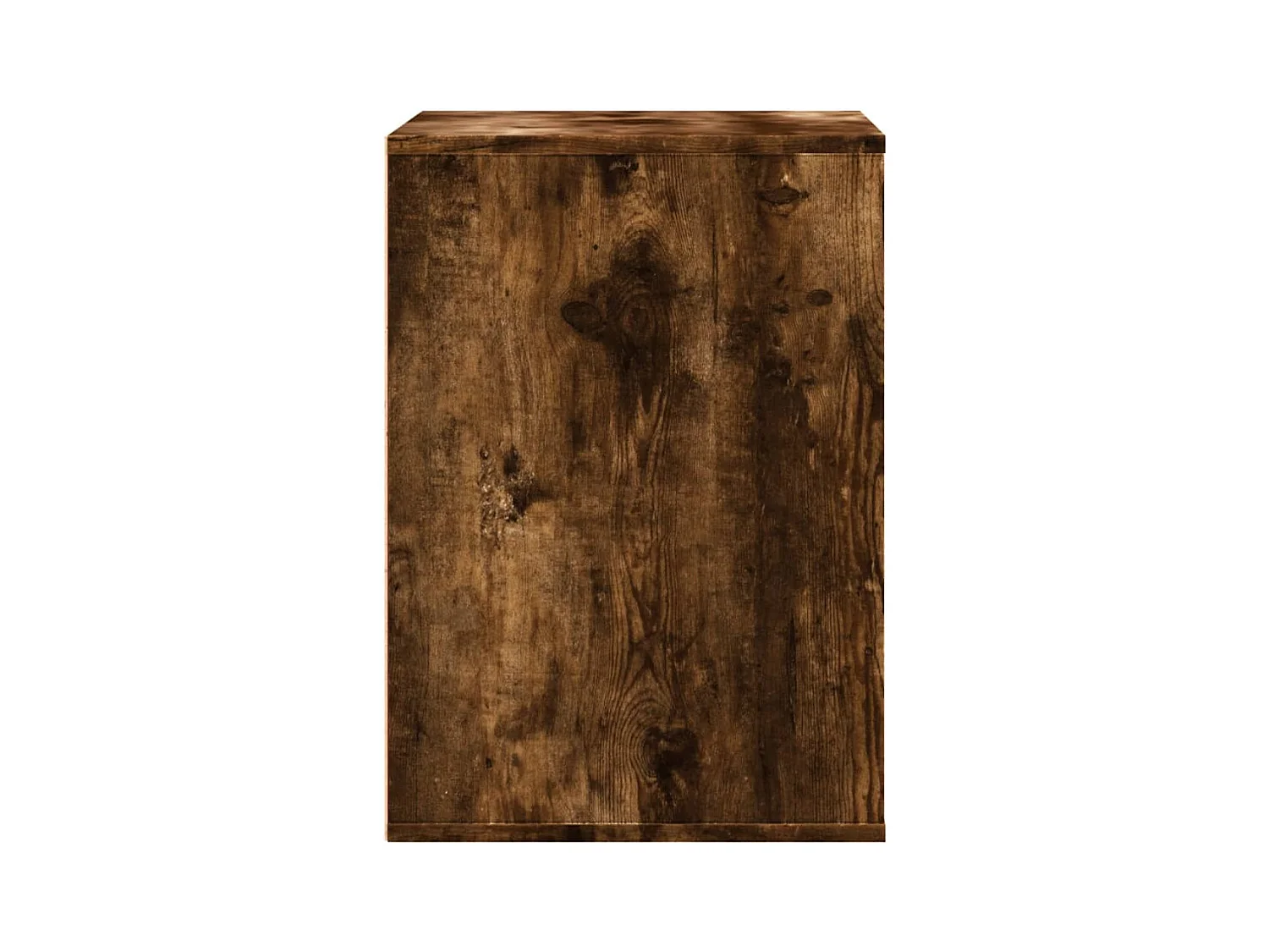 Gerookte eikenhouten hoekladekast 60x41x58 cm bewerkt hout