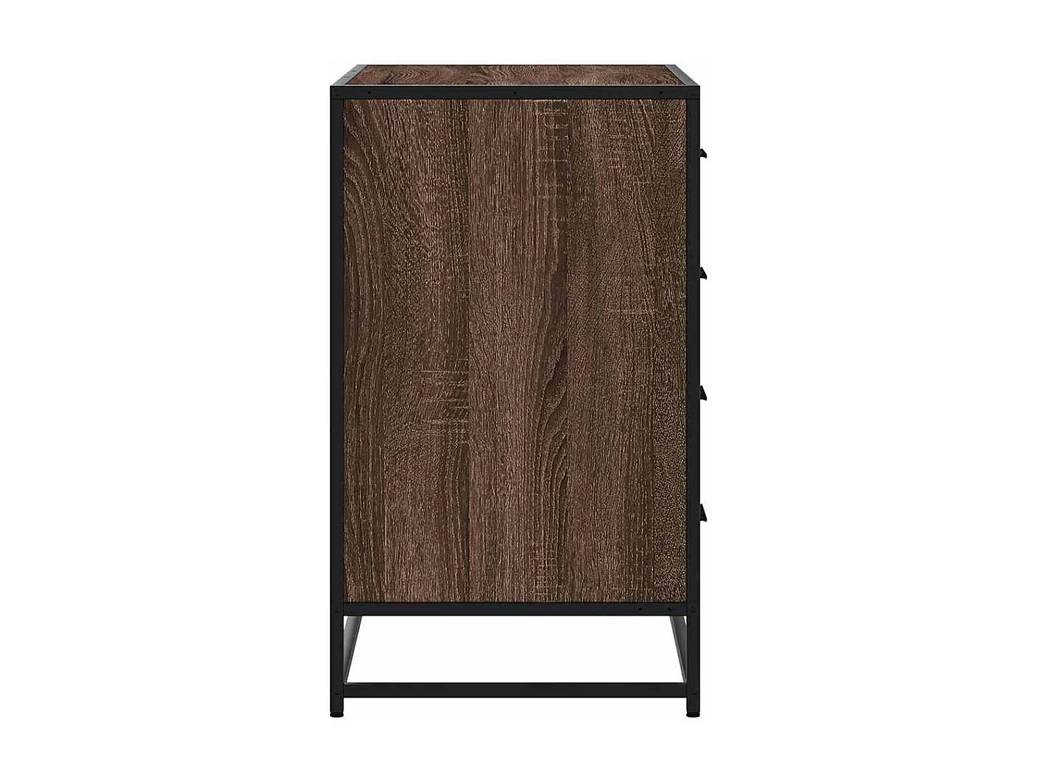 Commode chêne marron 70x41x70 cm bois d'ingénierie