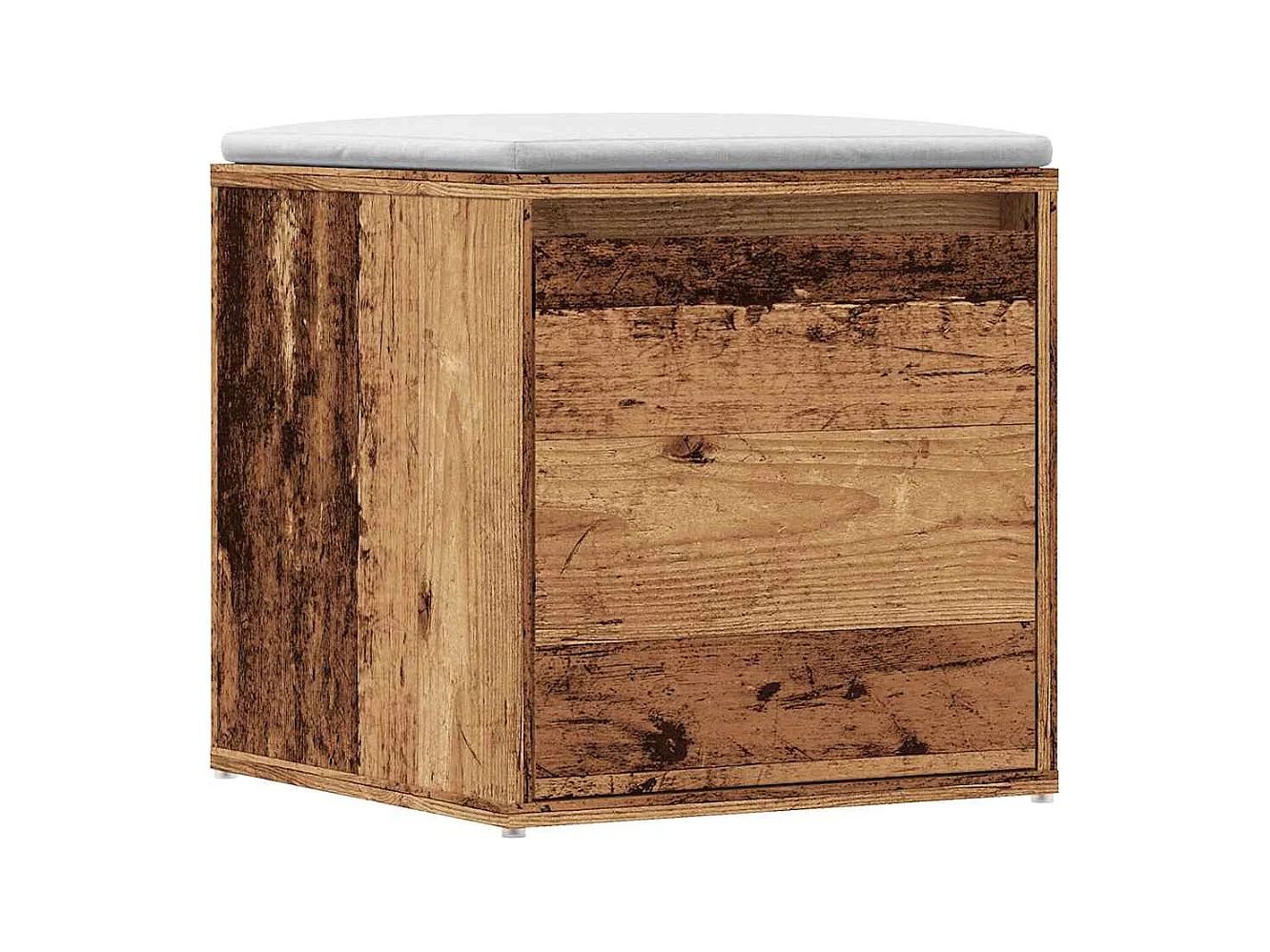 Tiroir boîte vieux bois 40,5x40x40 cm bois d'ingénierie