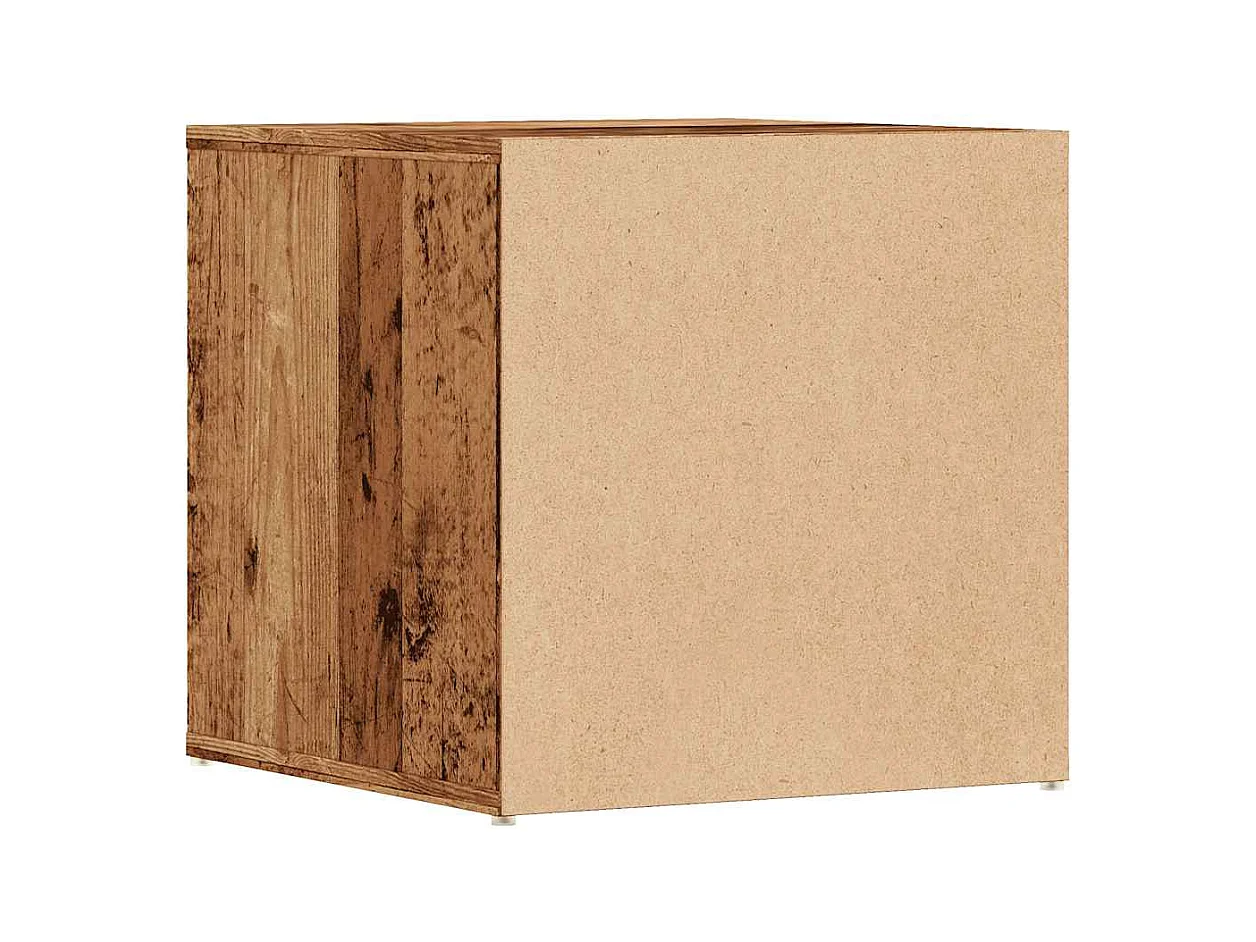 Tiroir boîte vieux bois 40,5x40x40 cm bois d'ingénierie