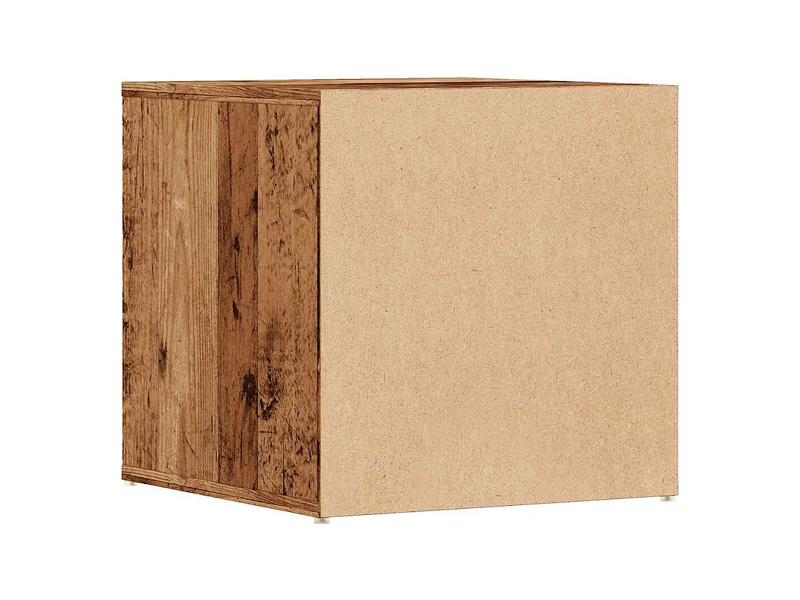 Tiroir boîte vieux bois 40,5x40x40 cm bois d'ingénierie