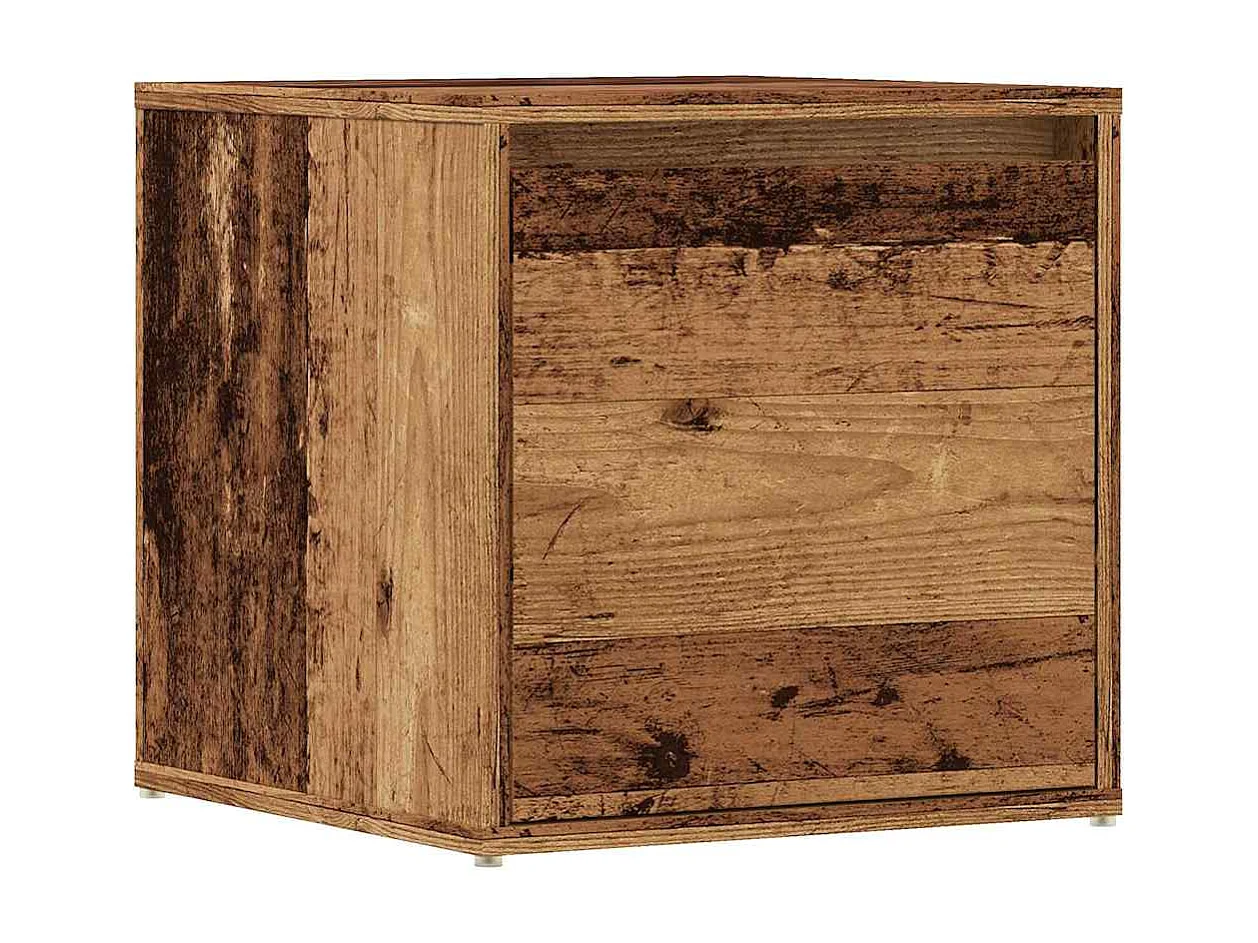 Tiroir boîte vieux bois 40,5x40x40 cm bois d'ingénierie