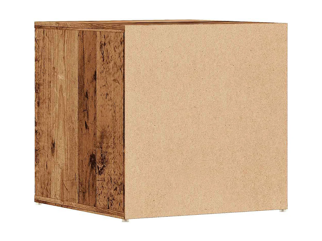 Tiroir boîte vieux bois 40,5x40x40 cm bois d'ingénierie