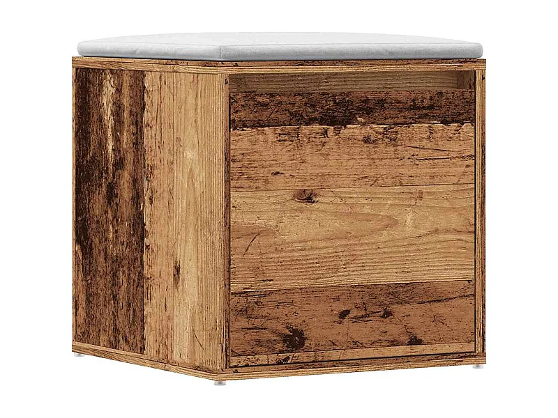 Tiroir boîte vieux bois 40,5x40x40 cm bois d'ingénierie