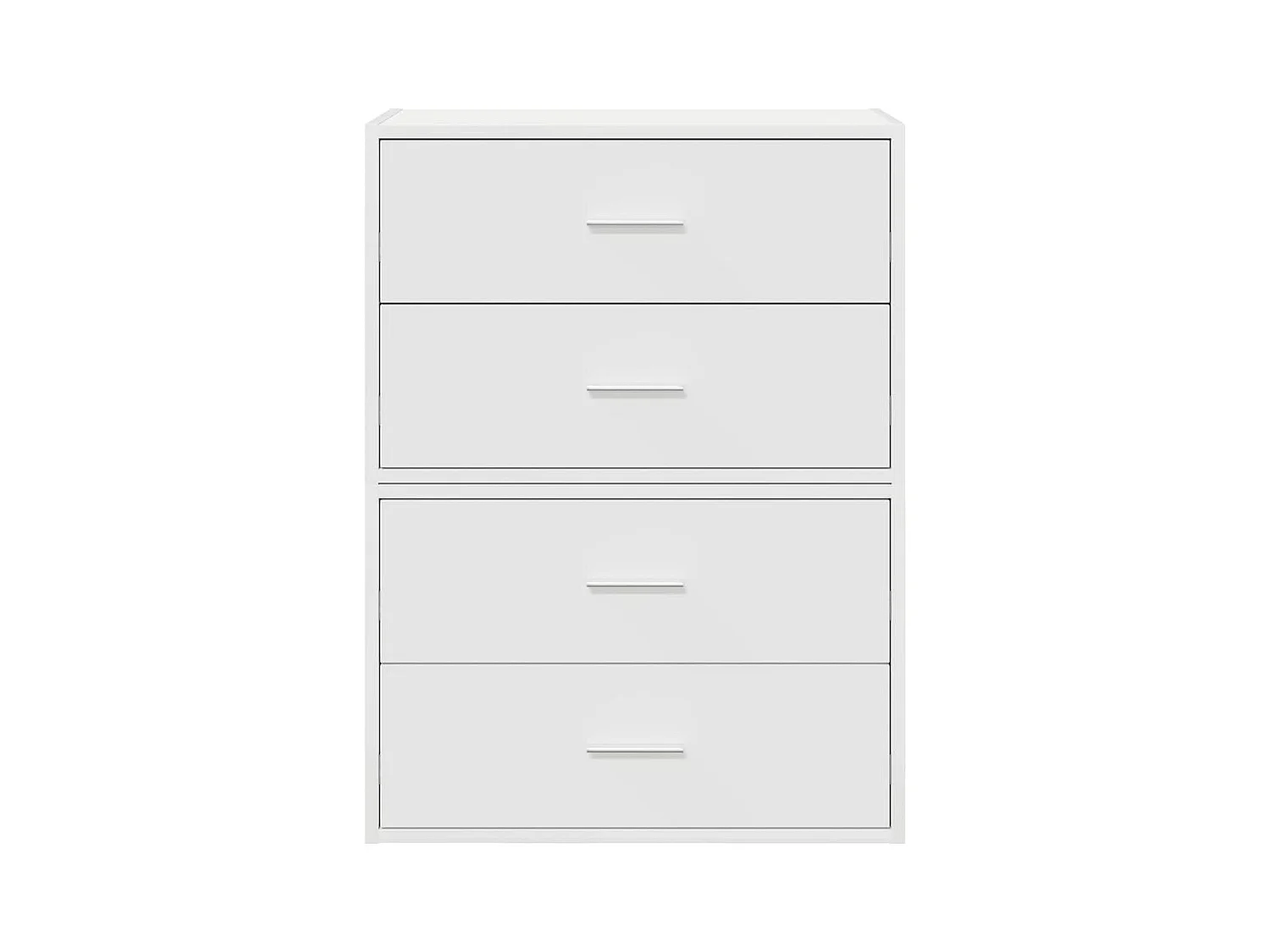 Armoires avec 2 tiroirs 2pcs blanc 60x31x40cm bois d'ingénierie