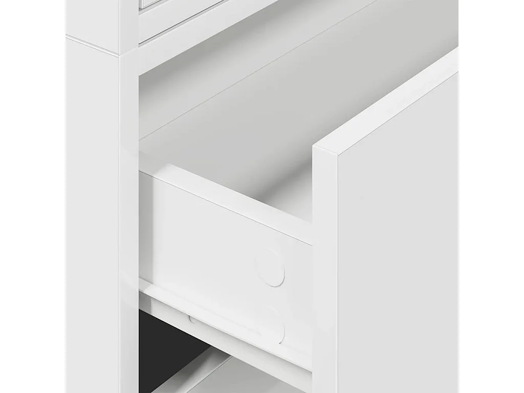 Armoires avec 2 tiroirs 2pcs blanc 60x31x40cm bois d'ingénierie