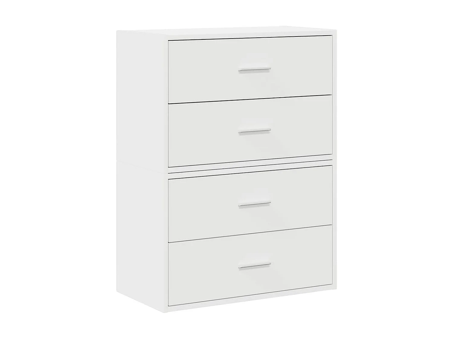 Armoires avec 2 tiroirs 2pcs blanc 60x31x40cm bois d'ingénierie