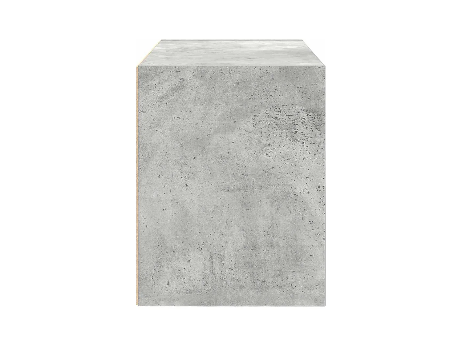 Kast met 2 lades, betongrijs, 60x31x40 cm, bewerkt hout