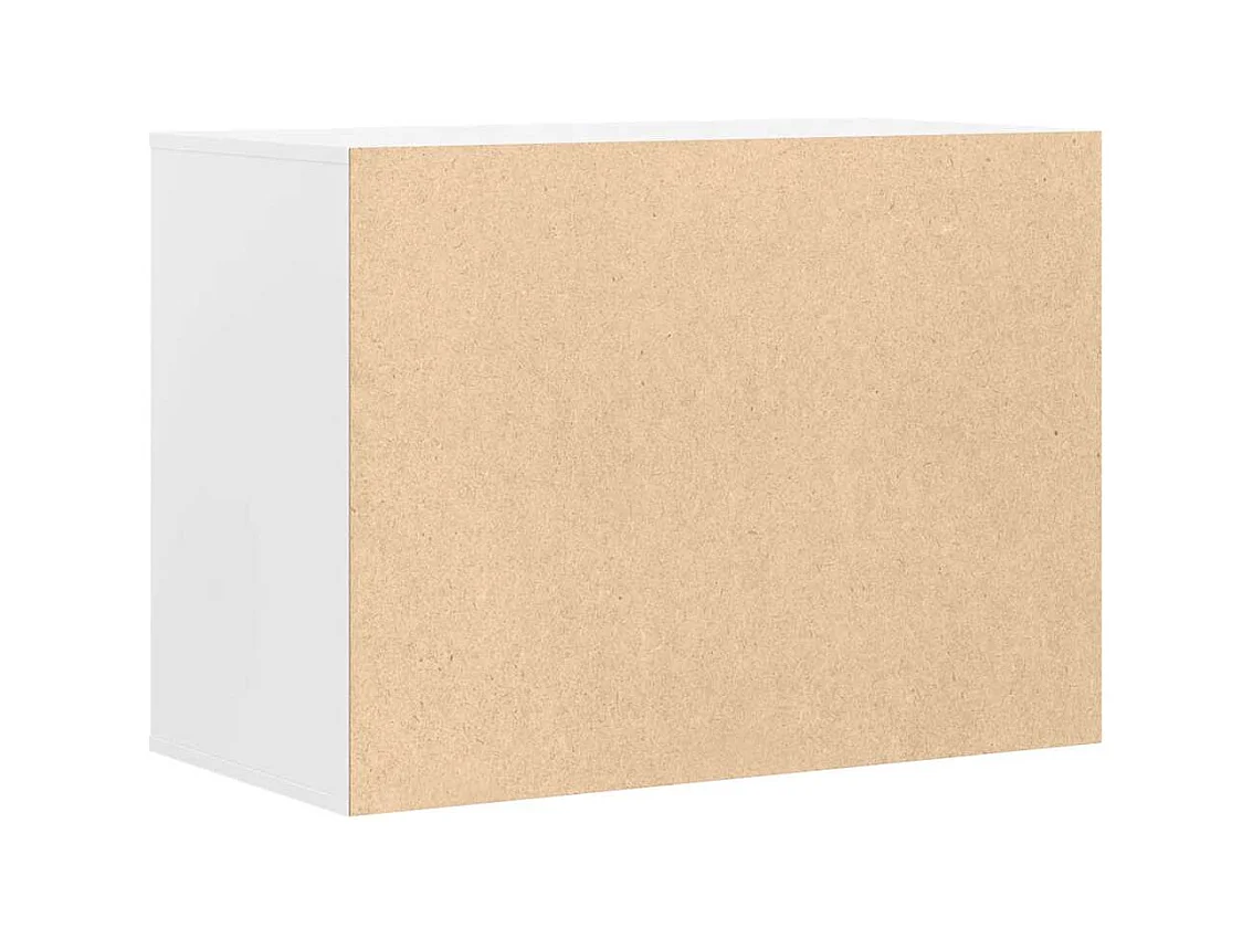 Witte hoekladekast 80x41x58 cm bewerkt hout