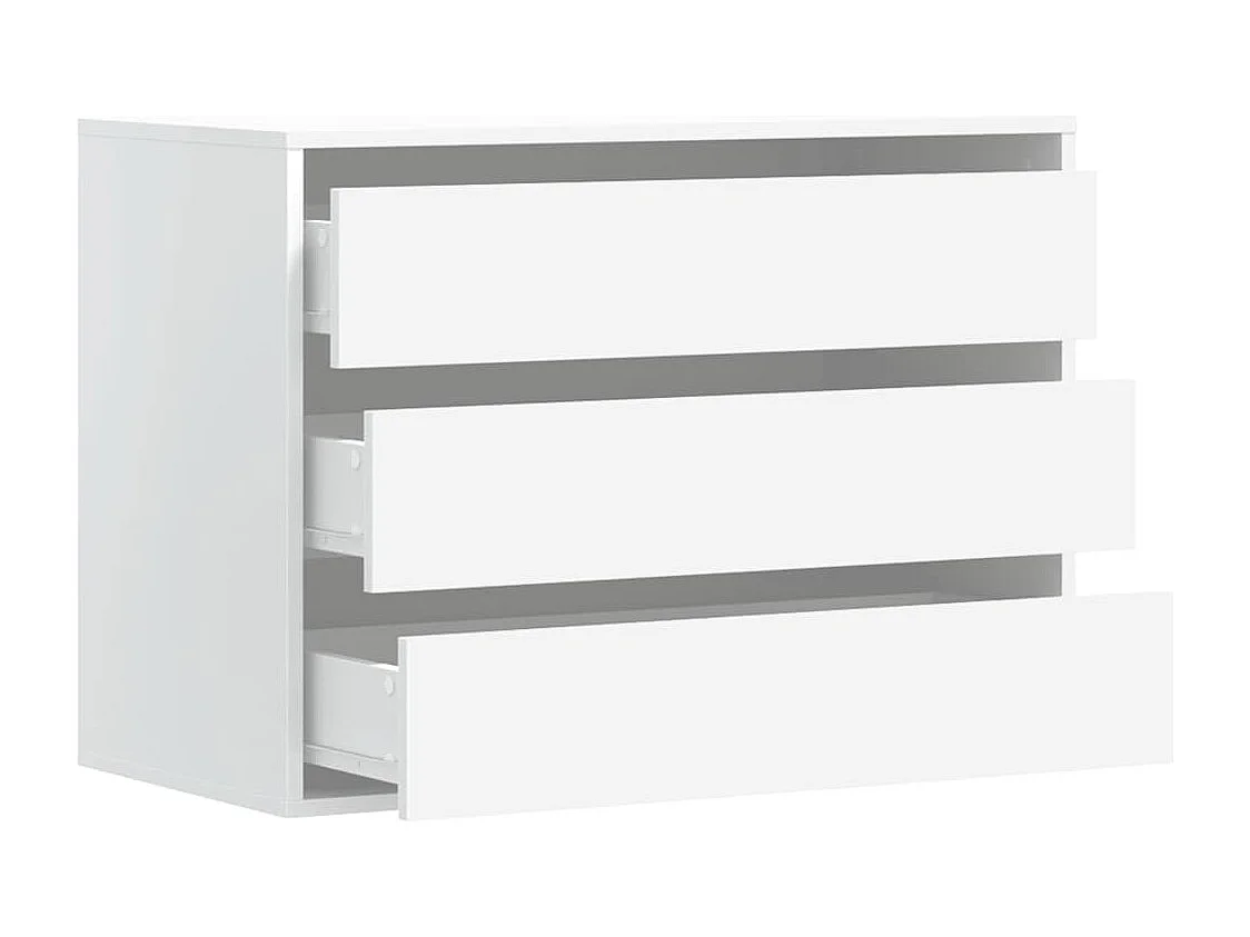 Cómoda esquinera blanca 80x41x58 cm madera contrachapada