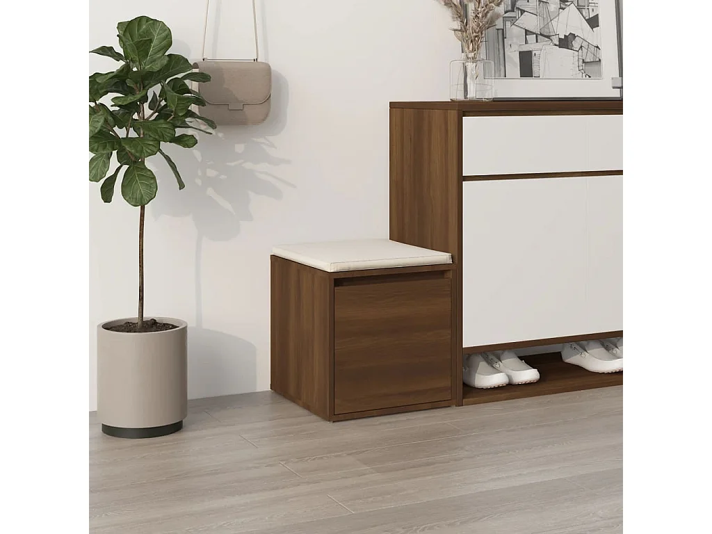 Tiroir boîte Chêne marron 40,5x40x40 cm Bois d'ingénierie