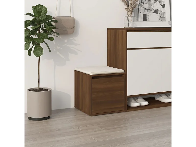 Tiroir boîte Chêne marron 40,5x40x40 cm Bois d'ingénierie