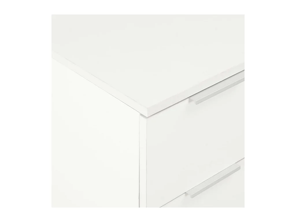 Dressoir Glanzend wit 60x35x80 cm Technisch hout