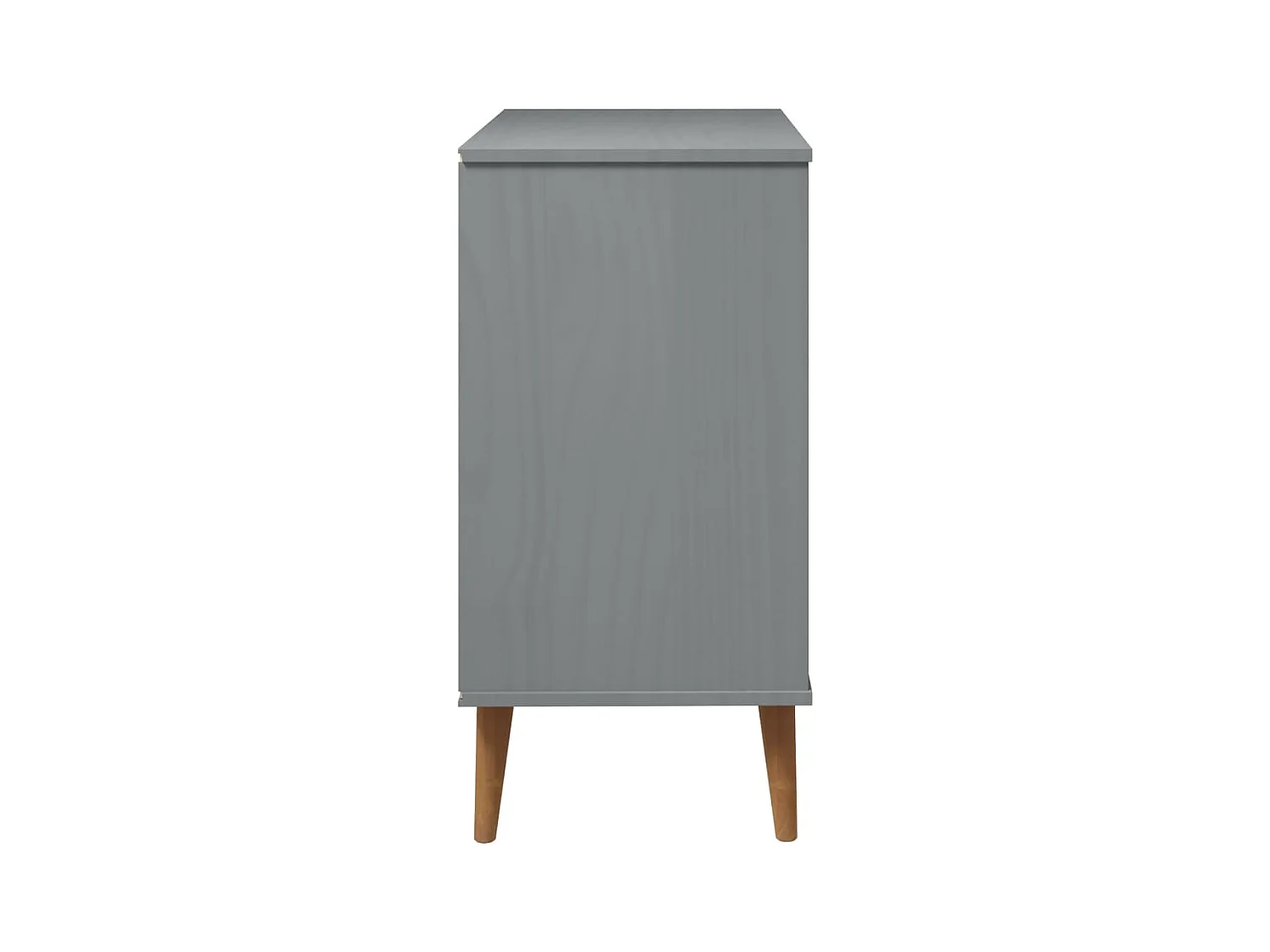 Grijze ladekast 80x40x80 cm Massief grenenhout