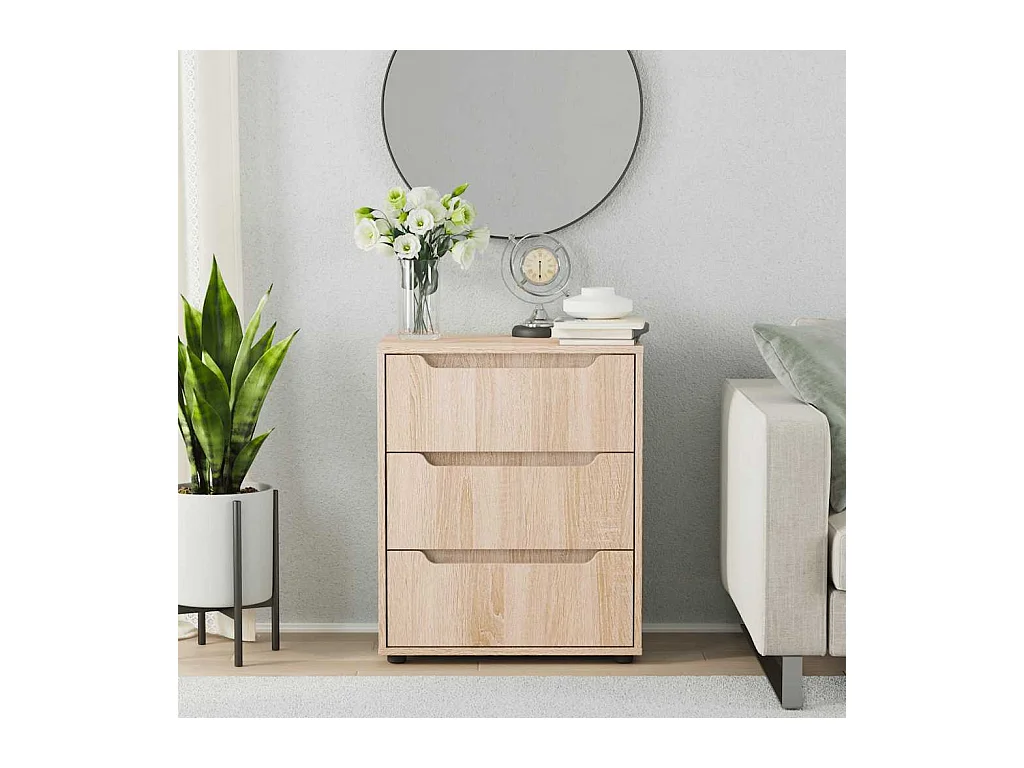 Buffet  chêne sonoma 60x40x73 cm bois d'ingénierie