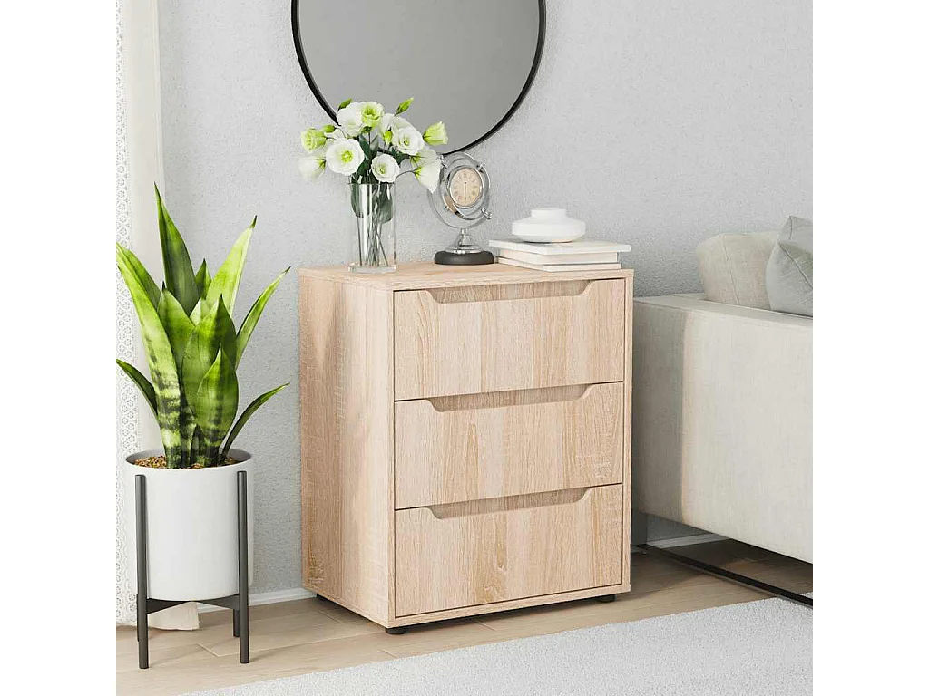 Buffet  chêne sonoma 60x40x73 cm bois d'ingénierie