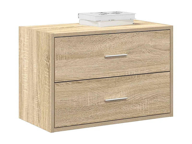 Kast met 2 lades Sonoma eiken 60x31x40 cm bewerkt hout