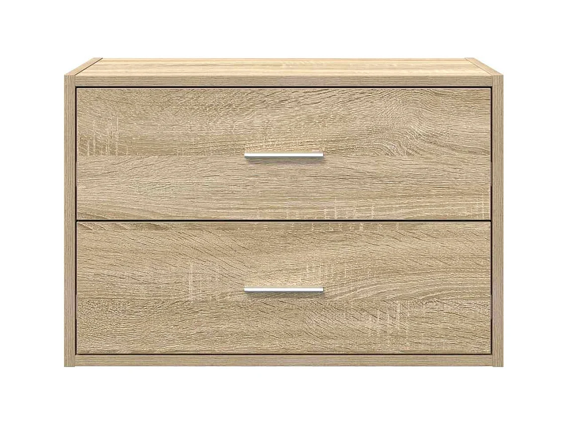 Armoire avec 2 tiroirs chêne sonoma 60x31x40 cm bois ingénierie