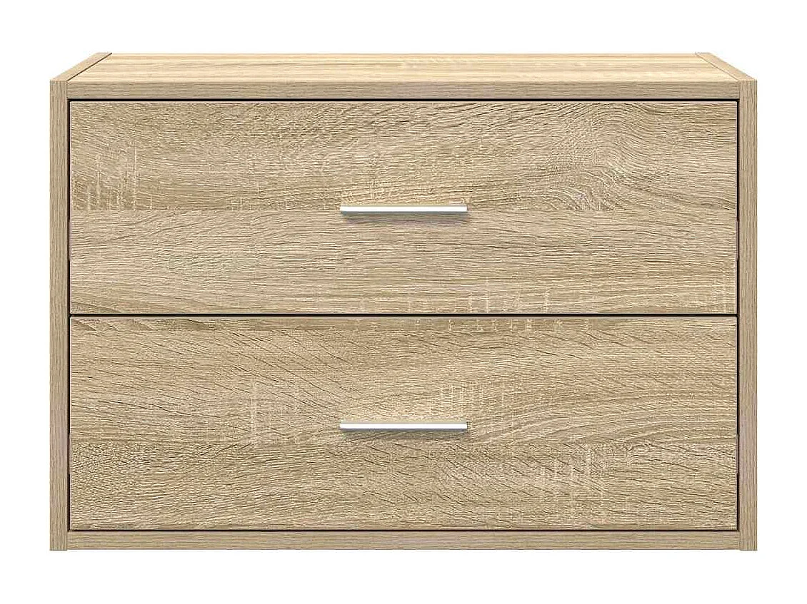 Armoire avec 2 tiroirs chêne sonoma 60x31x40 cm bois ingénierie