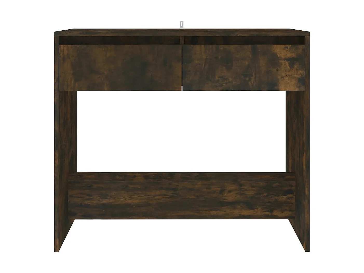 Table console chêne fumé 89x41x76,5 cm bois d'ingénierie