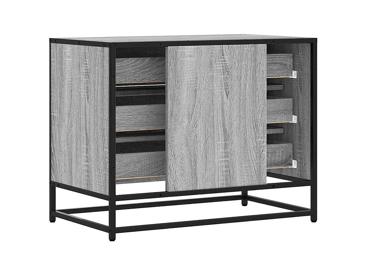 Sonoma grijze ladekast 70x41x56 cm bewerkt hout