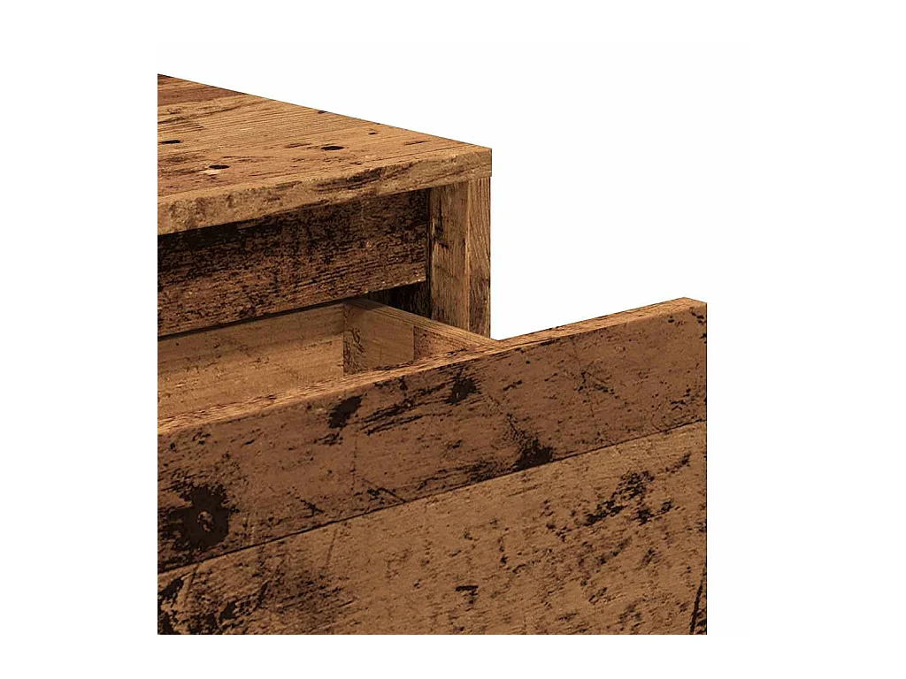 Table console vieux bois 100x35x76,5 cm bois d'ingénierie