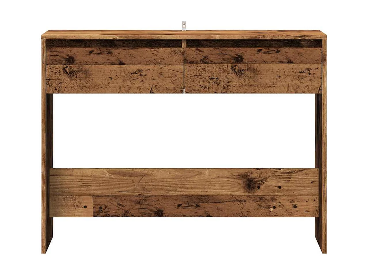 Table console vieux bois 100x35x76,5 cm bois d'ingénierie