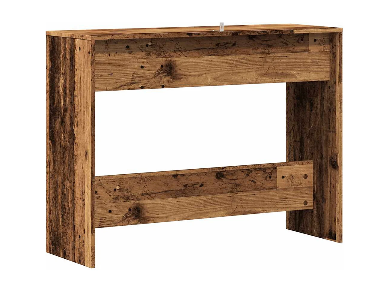 Table console vieux bois 100x35x76,5 cm bois d'ingénierie