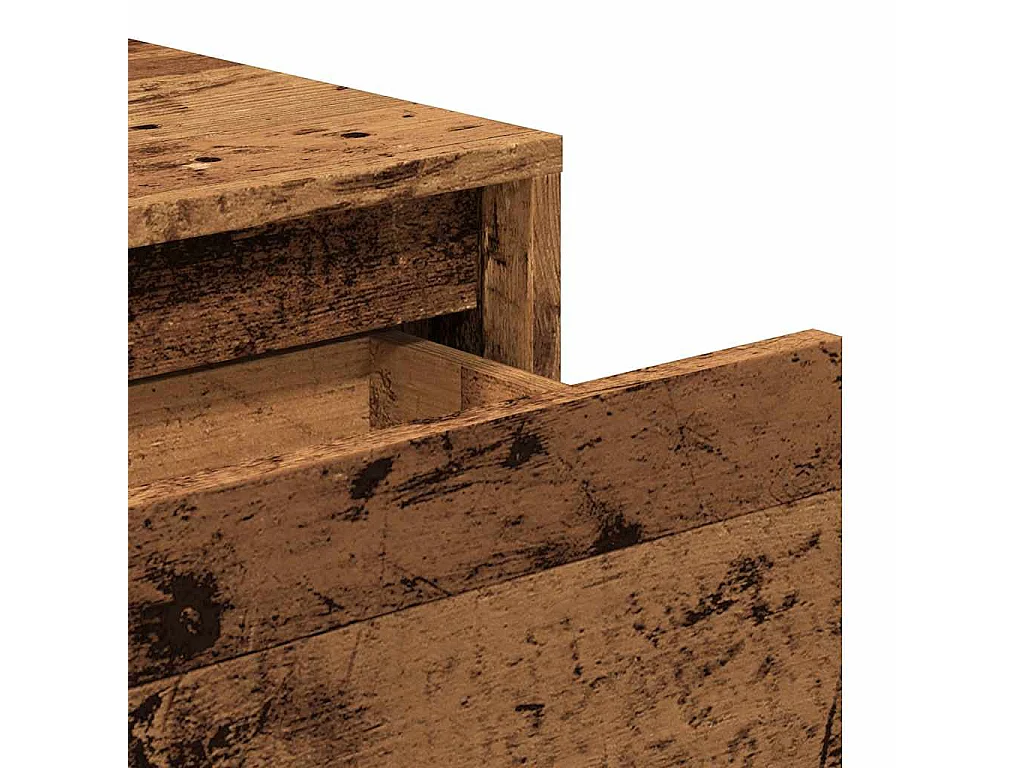 Table console vieux bois 100x35x76,5 cm bois d'ingénierie