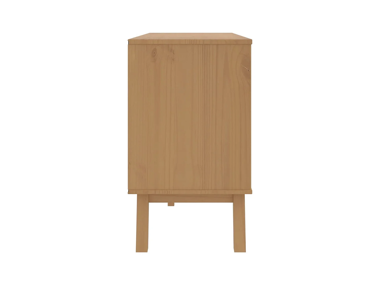 Cassettiera marrone  in legno massello di pino