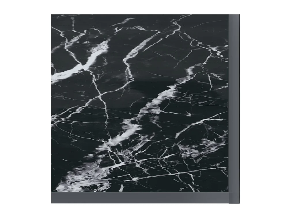 Table console Noir 140x35x75,5 cm Verre trempé