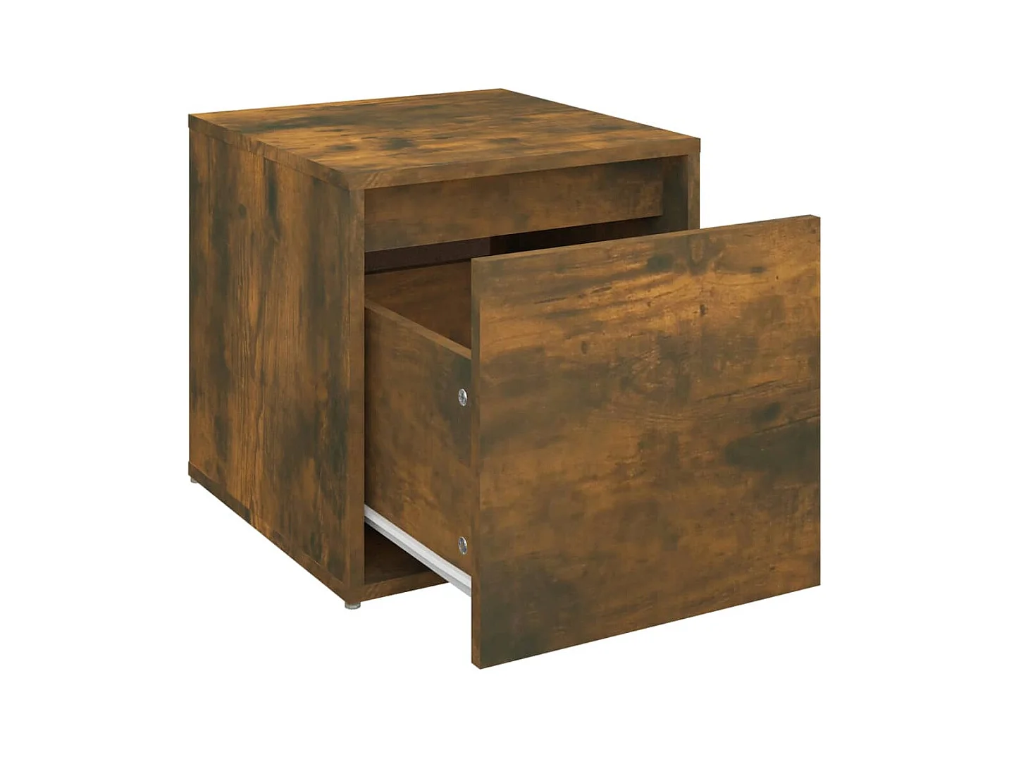 Ladekast Gerookt eikenhout 40,5x40x40 cm Technisch hout