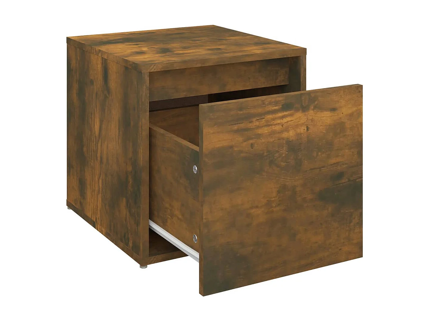 Tiroir boîte Chêne fumé 40,5x40x40 cm Bois d'ingénierie