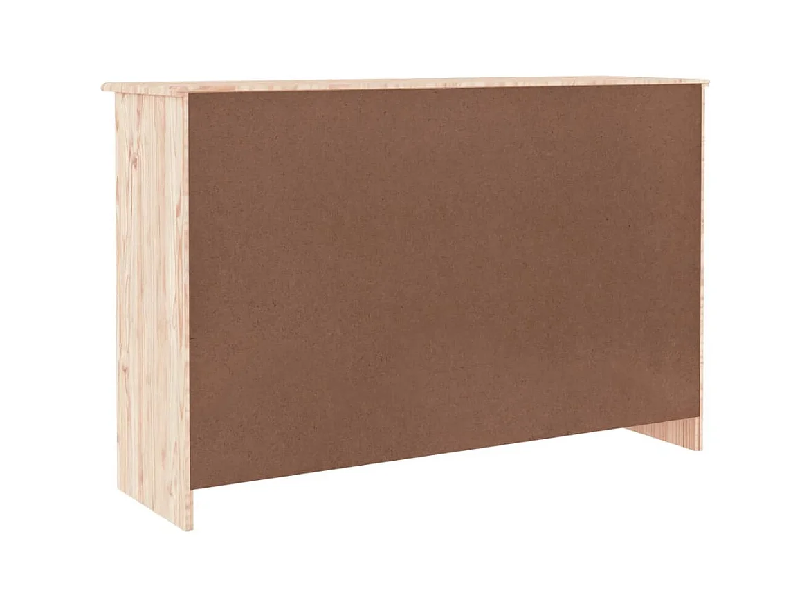 ladekast 112x35x73 cm massief grenenhout