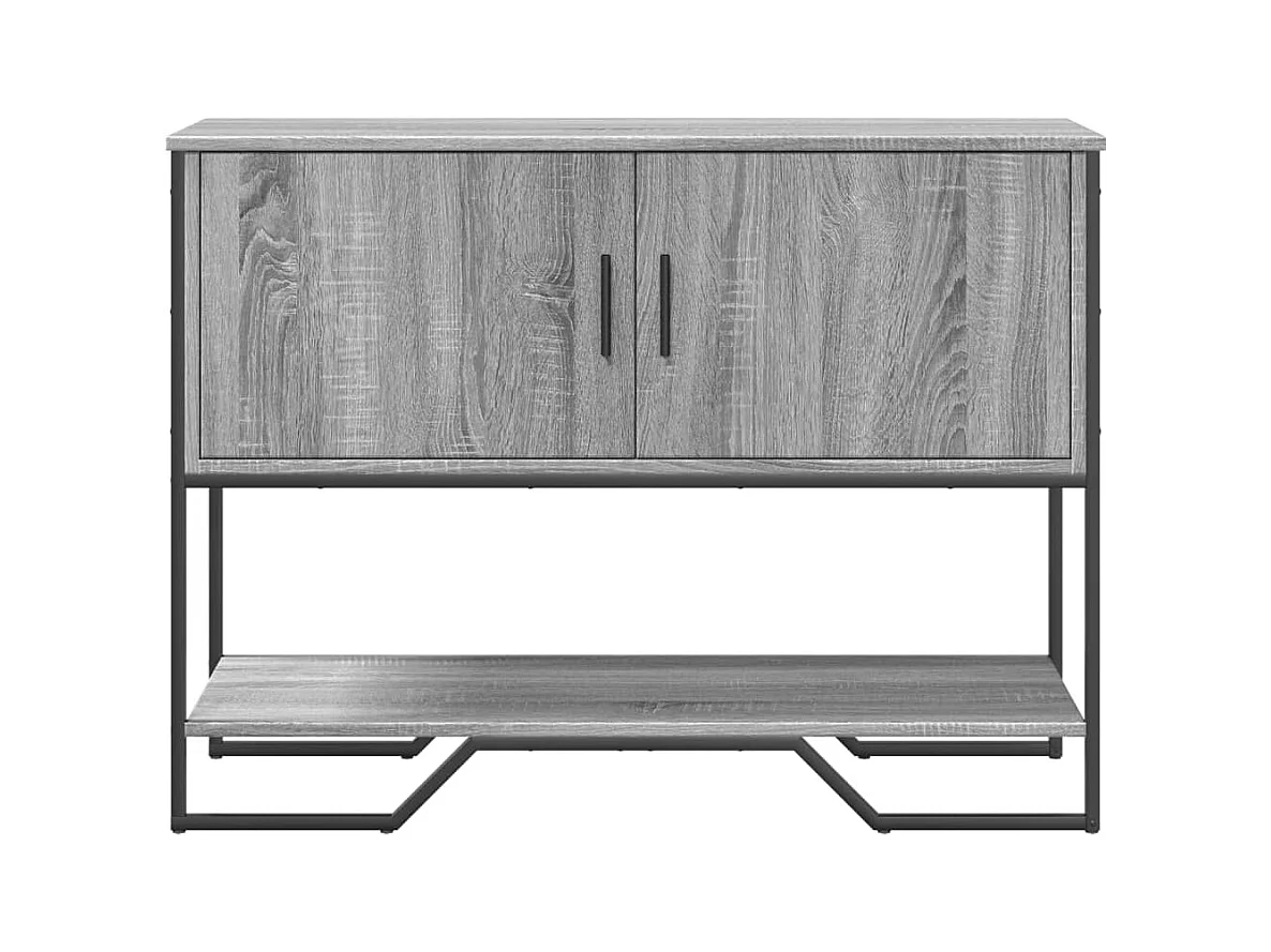 Sonoma grijze consoletafel 100x35x74,5 cm bewerkt hout