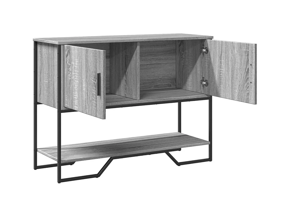 Sonoma grijze consoletafel 100x35x74,5 cm bewerkt hout