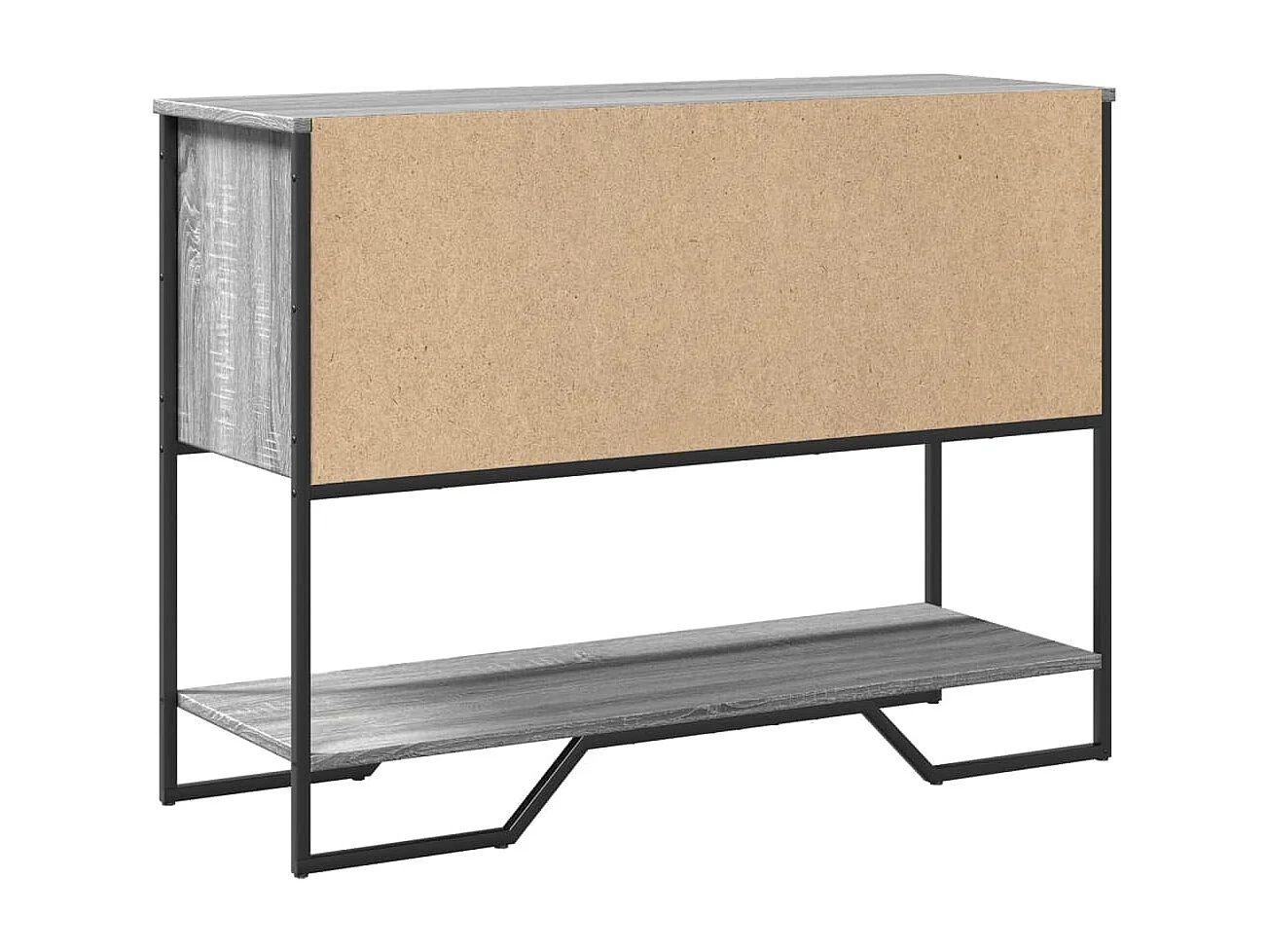 Mesa consola Sonoma gris 100x35x74,5 cm madera de ingeniería