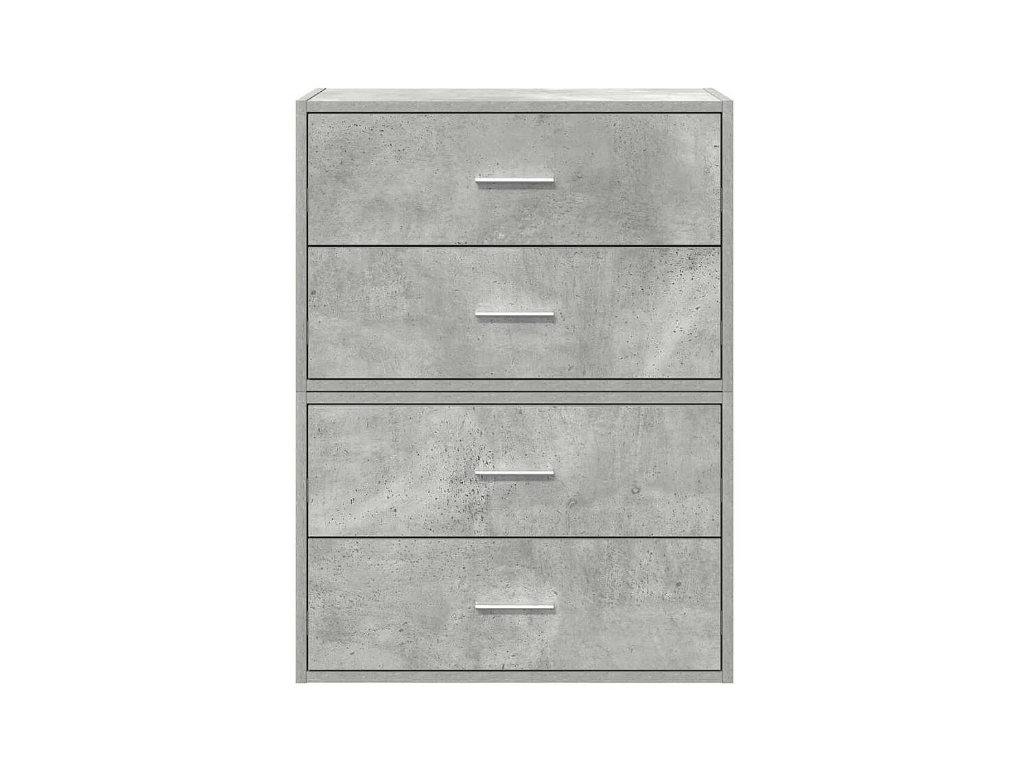 Kasten met 2 lades 2 stuks betongrijs bewerkt hout