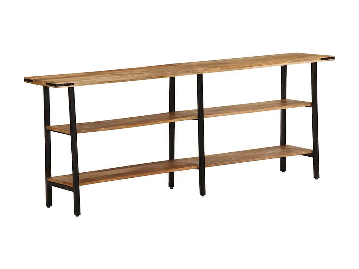 Table console 180x35x70 cm bois de manguier massif