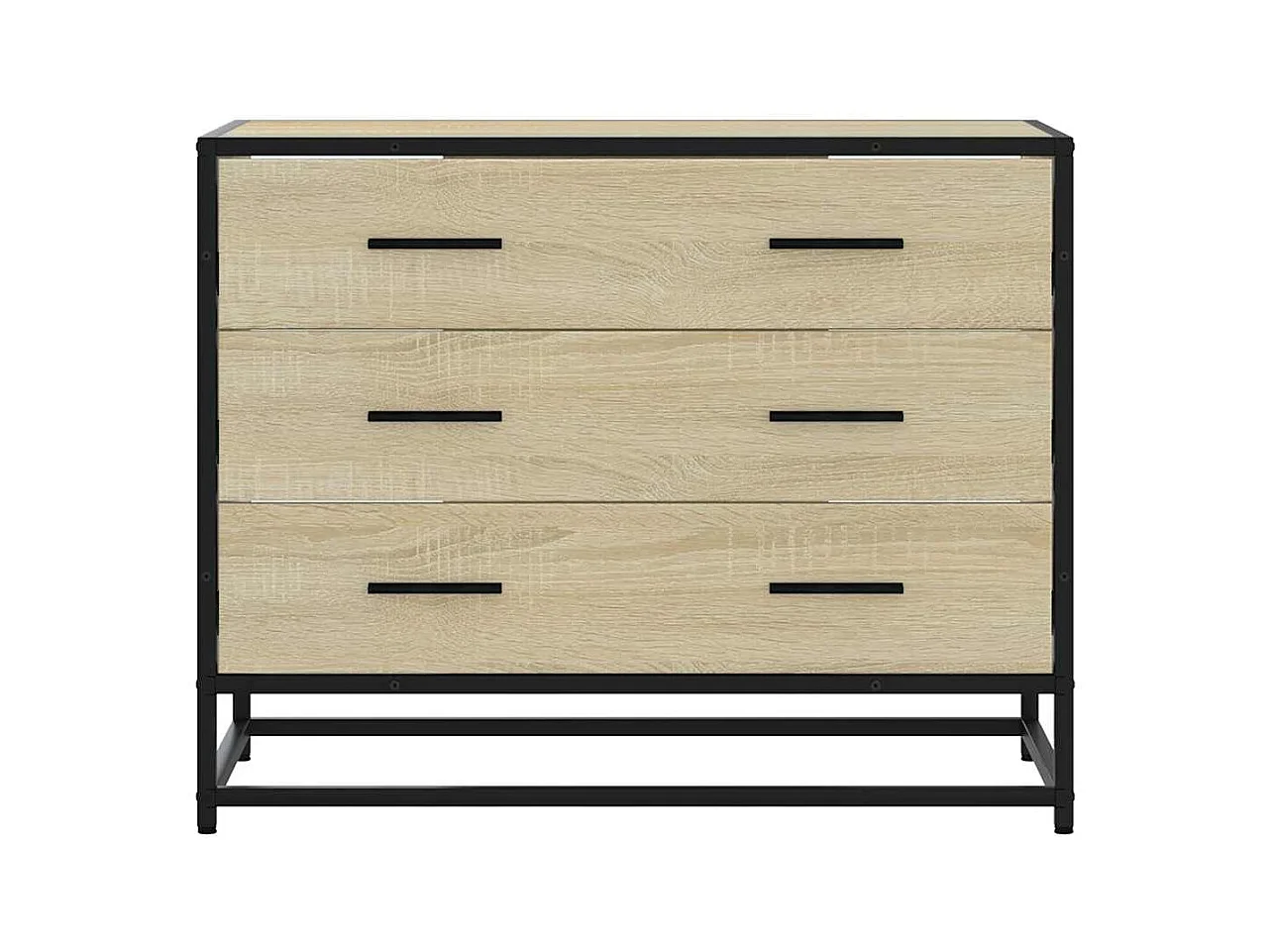 Sonoma eiken ladekast 70x41x56 cm bewerkt hout