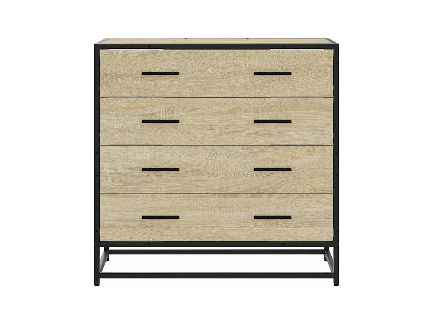 Cassettiera in rovere Sonoma 70x41x70 cm in legno ingegnerizzato