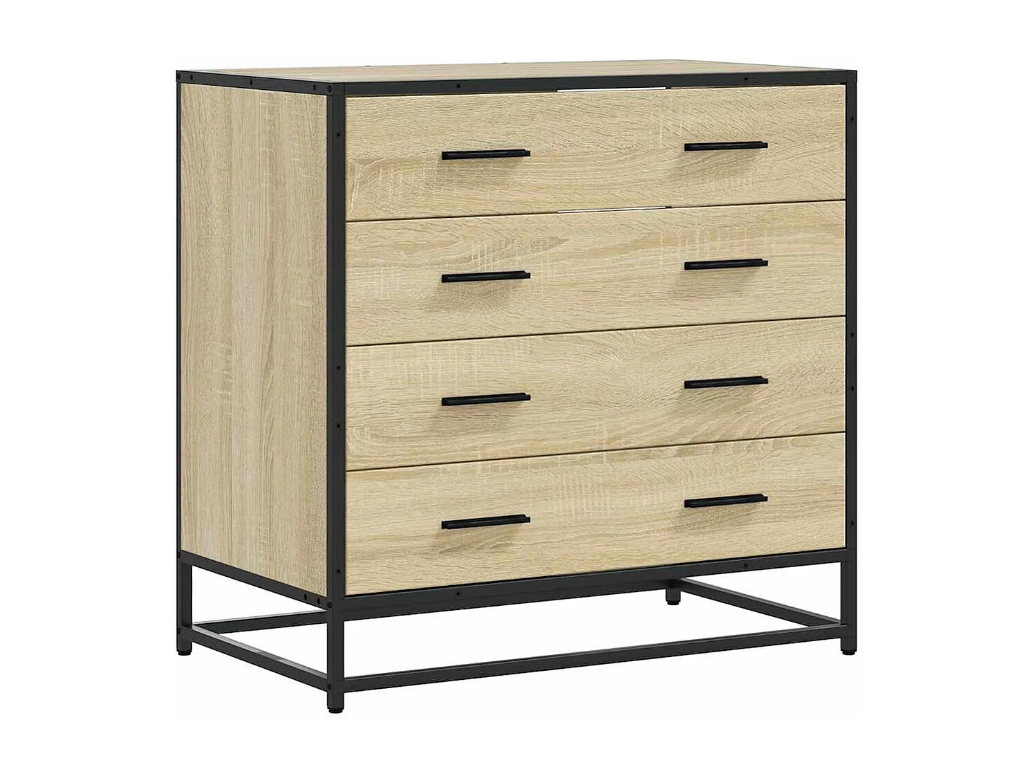 Commode chêne sonoma 70x41x70 cm bois d'ingénierie