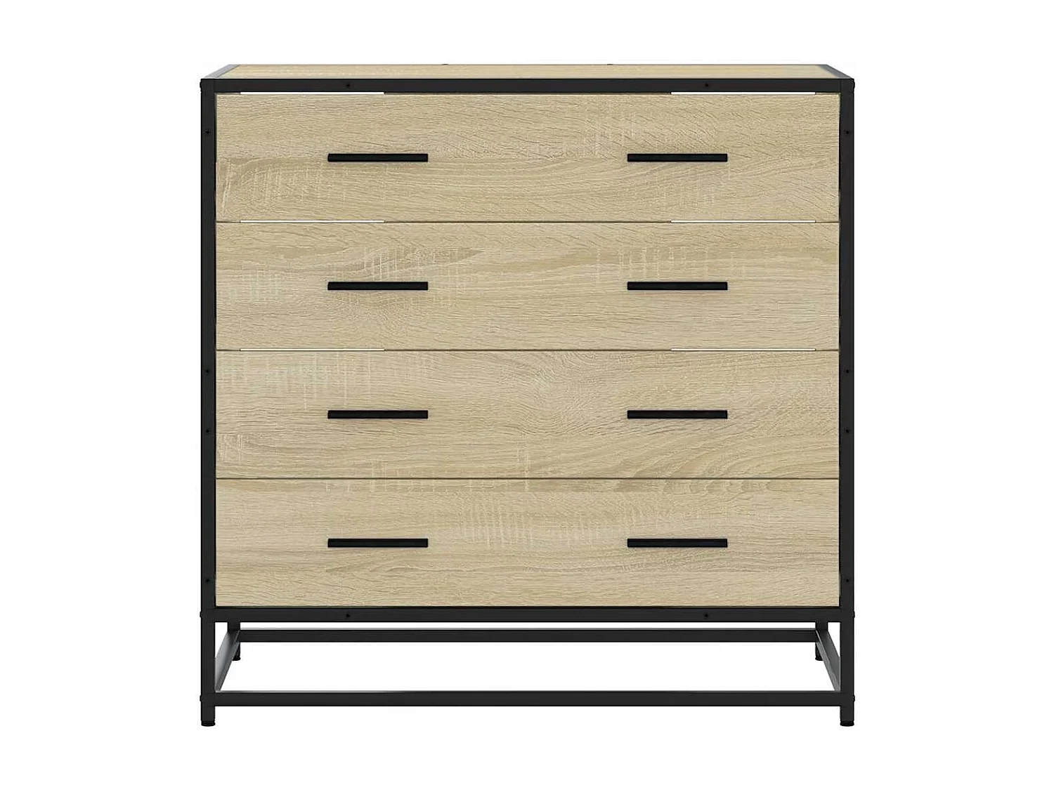 Commode chêne sonoma 70x41x70 cm bois d'ingénierie