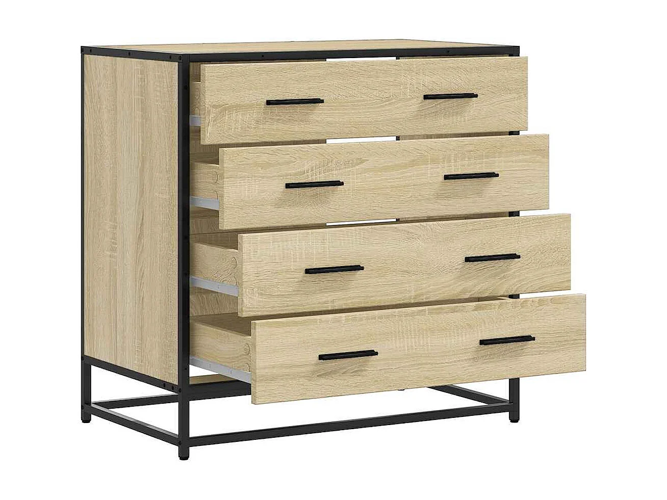 Commode chêne sonoma 70x41x70 cm bois d'ingénierie