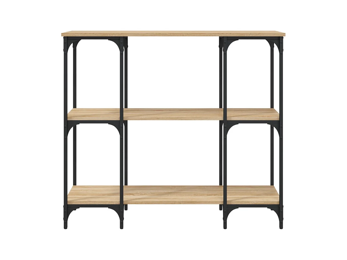 Table console chêne sonoma 102x35x90 cm bois d'ingénierie