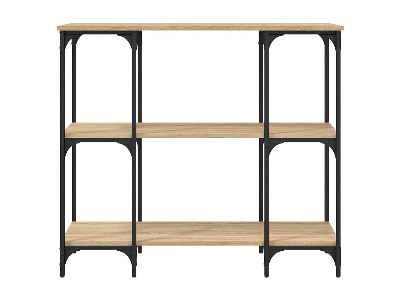 Table console chêne sonoma 102x35x90 cm bois d'ingénierie