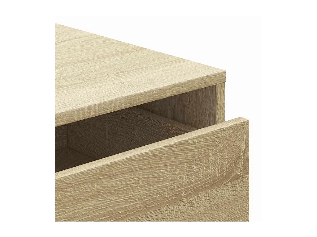 Cómoda esquinera de roble Sonoma 60x41x76 cm madera de ingeniería