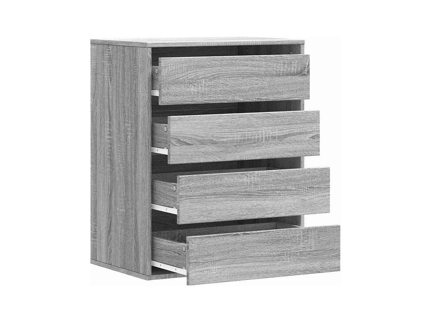 Cómoda esquinera gris Sonoma 60x41x76 cm madera de ingeniería