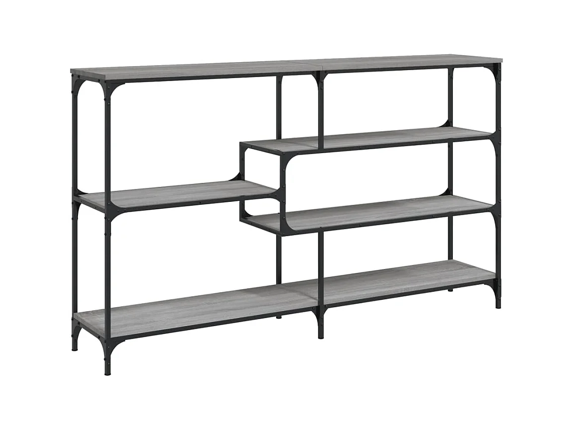 Table console sonoma gris 160x32x95 cm bois d'ingénierie